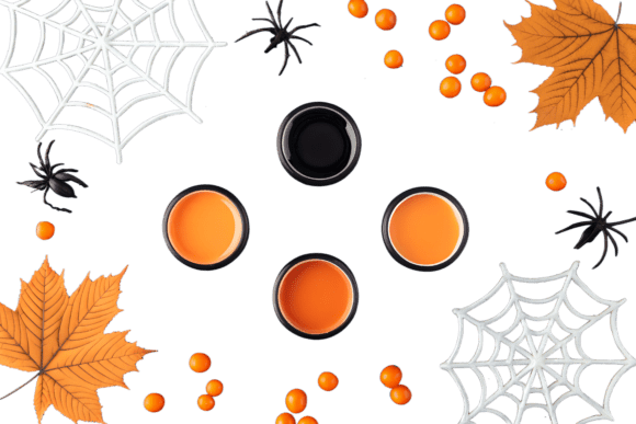 Download Halloween Theme Flat Lay with Drinks - Halloween Collection