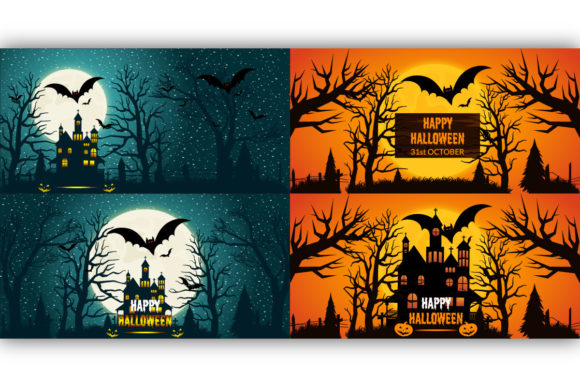 Download Happy Halloween Background with Gradient Light - Halloween Collection