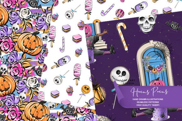 Download Halloween Background, Seamless Patterns - Halloween Collection