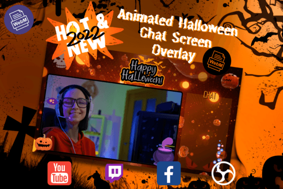 Download Animated Halloween Chatting Screen - Halloween Collection