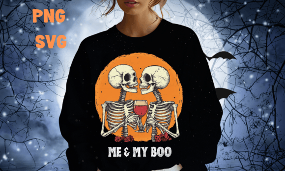 Download Me &amp; My Boo Funny Skeleton Halloween - Halloween Collection