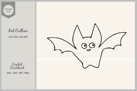 Download Baby Bat Outline SVG, Halloween Clipart - Halloween Collection