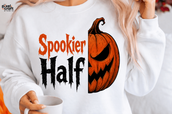 Download Spookier Half Matching Couples Halloween - Halloween Collection