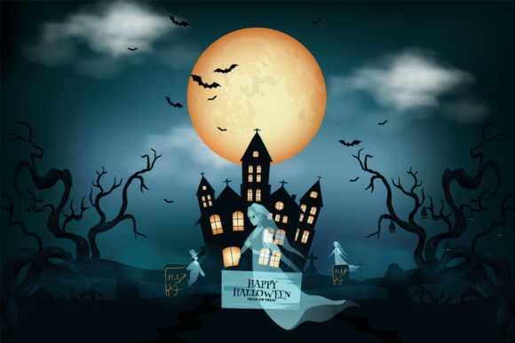 Download Halloween Scenes with the Silhouette Art - Halloween Collection