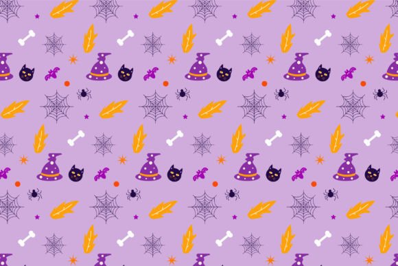 Download Seamless Halloween Pattern Elements - Halloween Collection