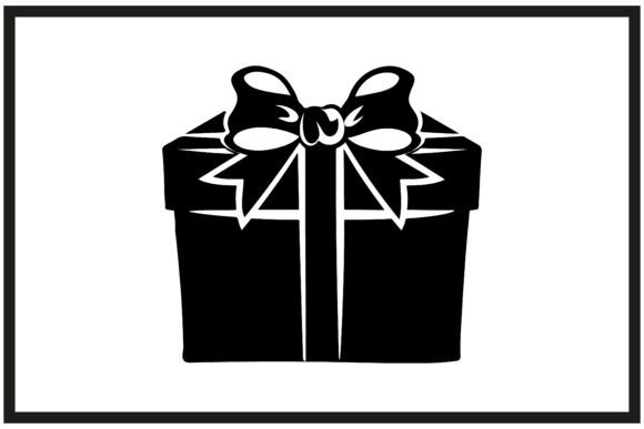 Download Birthday Present with Bow Silhouette - Present Collection