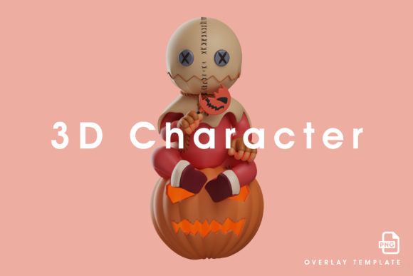 Download 3D Trick 'r Treat Cartoon with Lollipop - Treat Collection