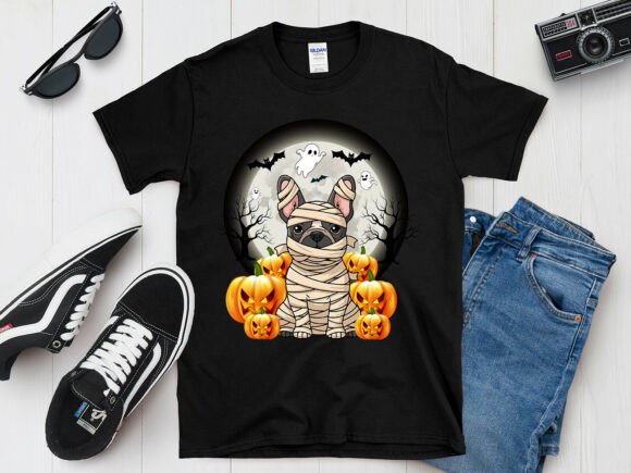 Download Cute Mummy Pug Dog Halloween T-Shirt - Halloween Collection