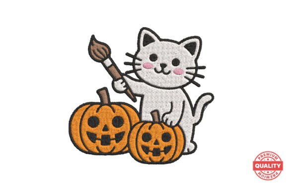 Download Halloween Cat Painting Pumpkins - Halloween Collection