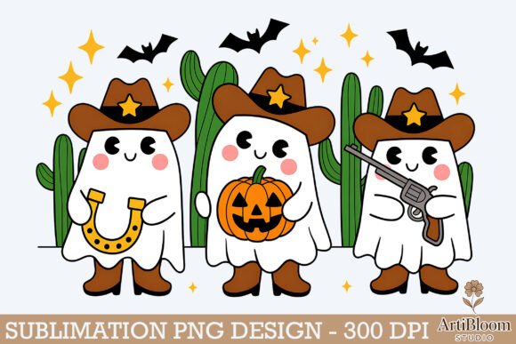 Download Cow Boy Spirit Halloween Design Png - Halloween Collection
