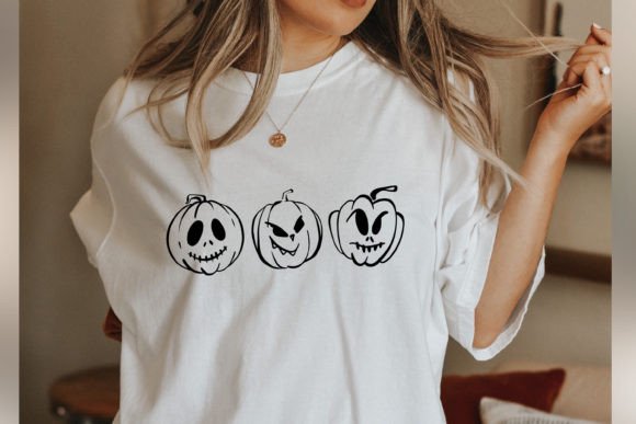 Download Three Pumpkins Svg Halloween Art Shirt - Halloween Collection