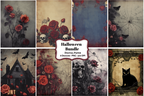 Download Vintage Halloween Background PNG - Halloween Collection