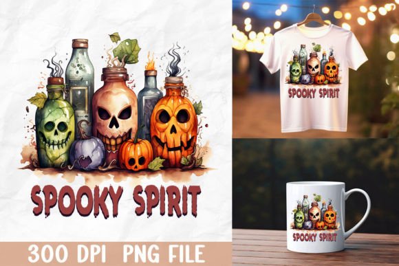 Download Spooky Spirit Halloween Wine Skull - Halloween Collection