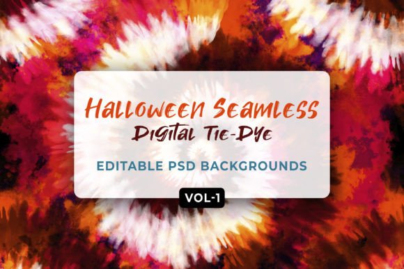 Download Halloween Seamless Digital Tie-Dye - Halloween Collection