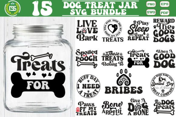 Download Dog Treat Jar SVG Bundle, Dog Treats Con - Treat Collection