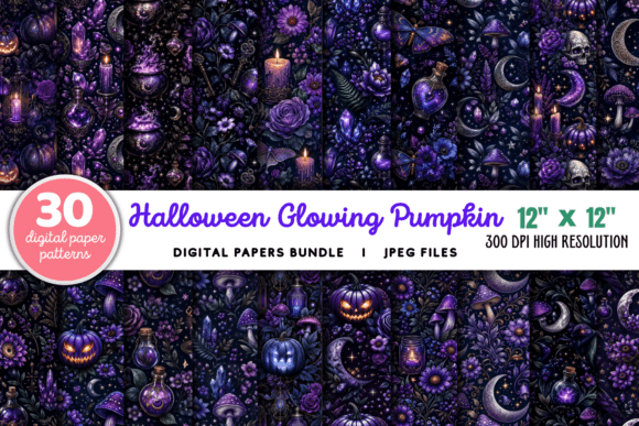 Download Halloween Glowing Pumpkin Backgrounds - Halloween Collection