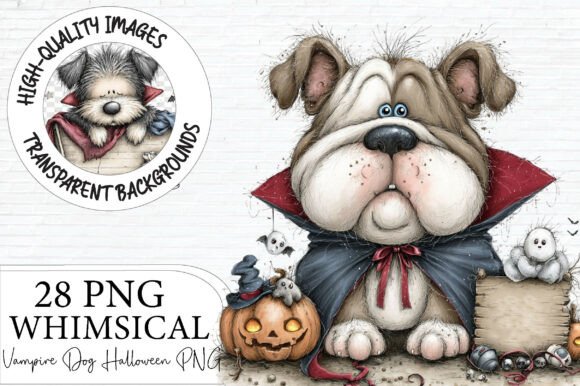 Download Vampire Dog Halloween PNG Clipart - Halloween Collection