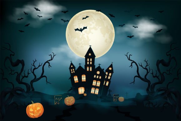 Download Halloween Scenes with the Silhouette Art - Halloween Collection