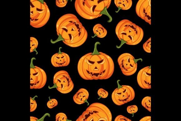 Download Halloween Pumpkin Seamless Pattern - Halloween Collection