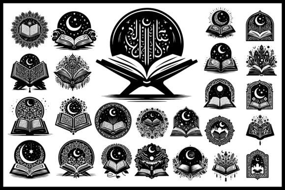 Download Islamic Quran Silhouettes Vector Graphic - Vector graphic Collection