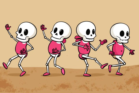 Download Dancing Skeletons Halloween Themed Art - Halloween Collection