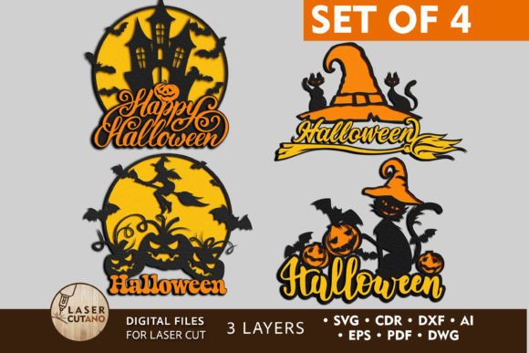 Download Halloween Bundle for Laser Cut &amp; Cricut - Halloween Collection