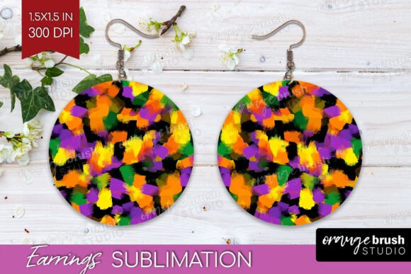 Download Halloween Round Earrings PNG Sublimation - Halloween Collection