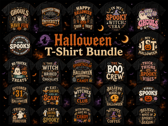 Download Retro Spooky Halloween SVG Bundle - Halloween Collection