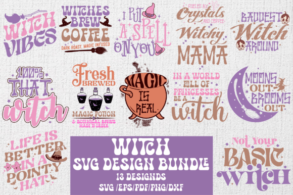 Download Halloween Witch SVG PNG Bundle Design - Witch svg Collection
