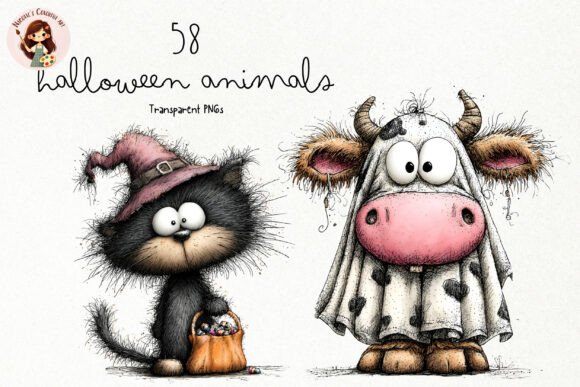 Download Cute Halloween Animals PNG Clipart - Halloween Collection