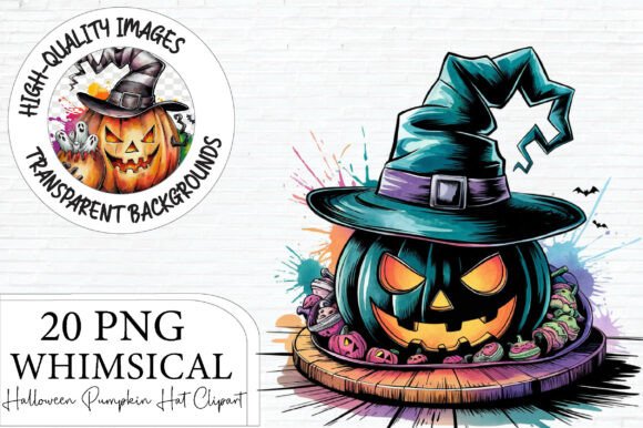 Download Halloween Pumpkin Hat Clipart Bundle - Halloween Collection