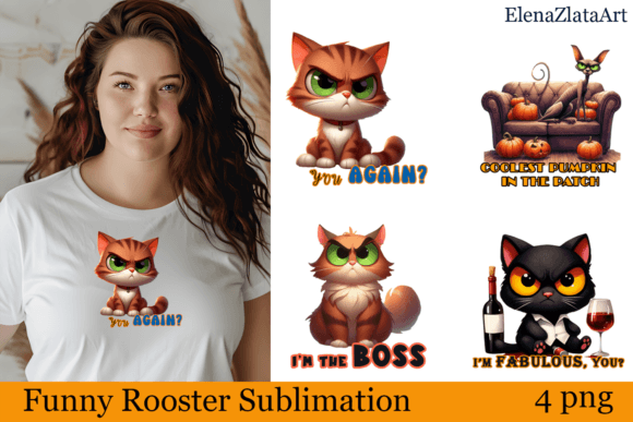 Download Sarcastic Cat Halloween Clipart Watercor - Halloween Collection