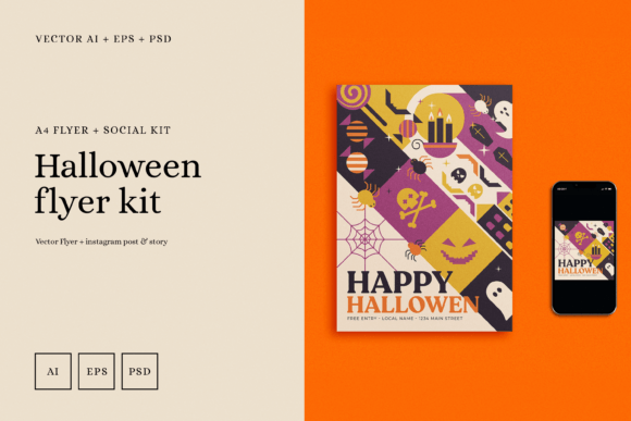 Download Halloween 2023 Flyer + Instagram Story - Halloween Collection