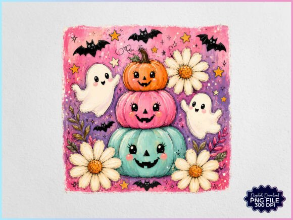 Download Cute Halloween Pumpkin Ghost PNG - Halloween Collection