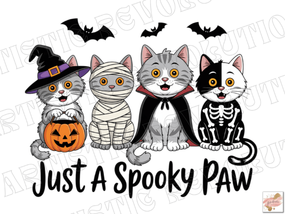 Download Spooky Halloween Cat Png Spooky Paw Png - Halloween Collection