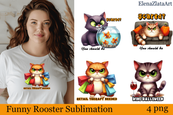Download Sarcastic Cat Halloween Clipart Watercor - Halloween Collection
