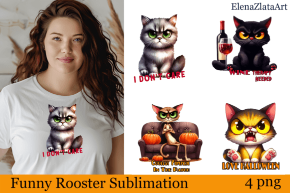 Download Sarcastic Cat Halloween Clipart Watercor - Halloween Collection