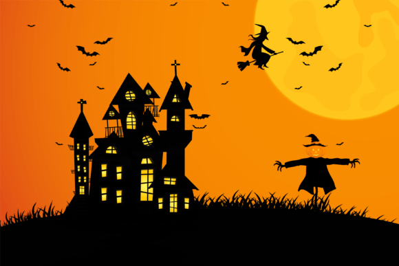 Download Halloween Scenes with the Silhouette Art - Halloween Collection