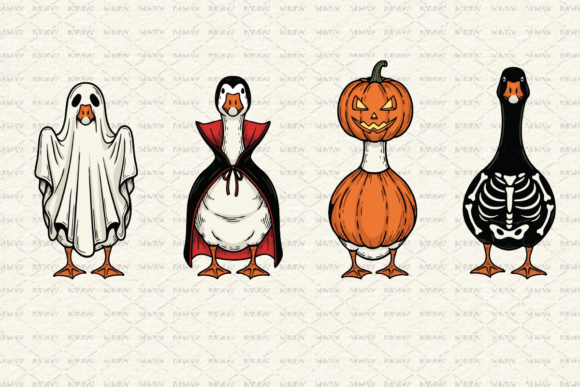 Download Funny Spooky Halloween Goose PNG - Halloween Collection