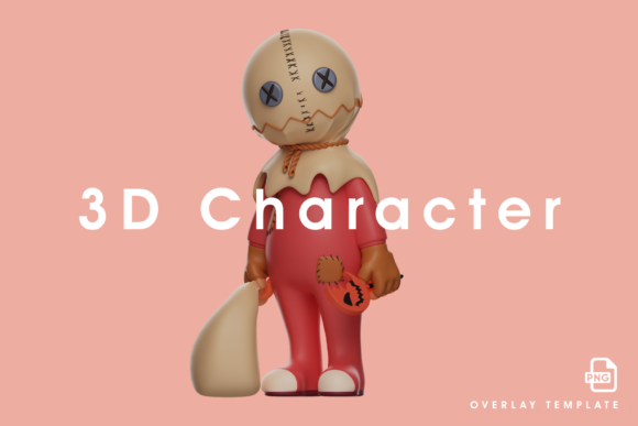 Download 3D Trick 'r Treat with an Odd Face - Treat Collection