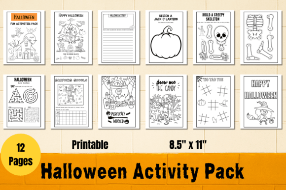 Download Halloween Printable Activity Pages - Halloween Collection