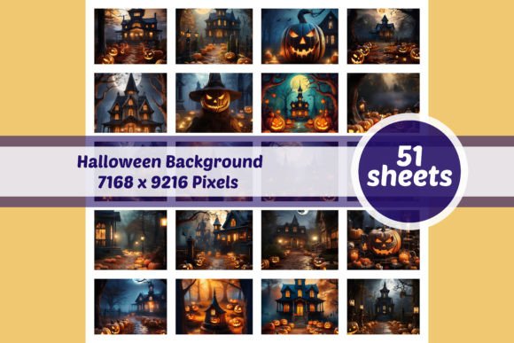 Download Halloween Background 51 Sheets - Halloween Collection