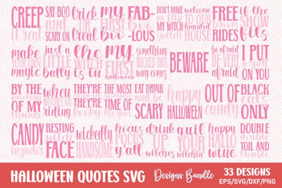 Download Halloween Quotes SVG Bundle - Halloween Collection