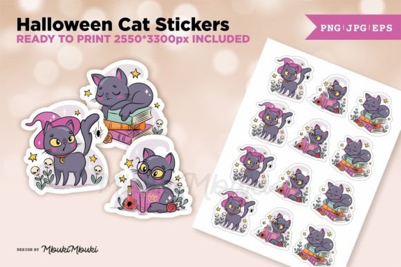 Download Halloween Cat Stickers - Halloween Collection