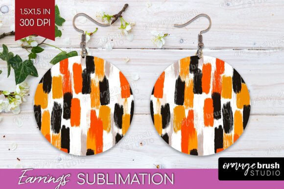 Download Halloween Round Earrings PNG Sublimation - Halloween Collection