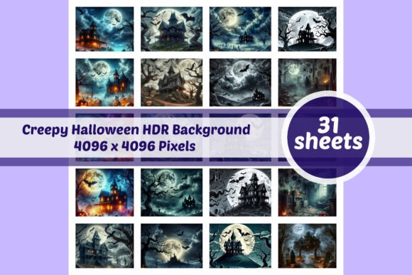 Download Creepy Halloween HDR Background 31 Sheet - Halloween Collection