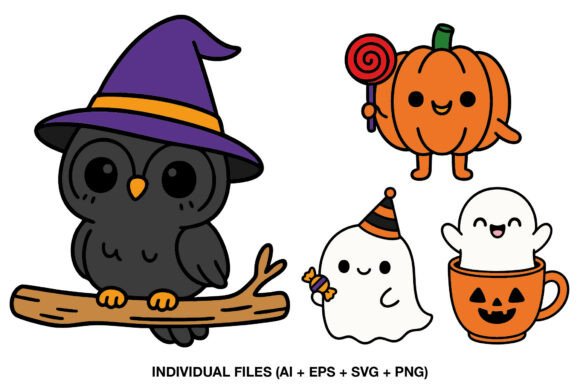 Download Cute Halloween Sticker Clipart - Halloween Collection