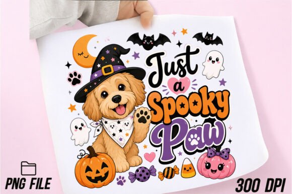 Download Dog Halloween Just a Spooky Paw PNG - Halloween Collection