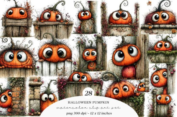 Download Whimsical Halloween Pumpkin Clipart - Halloween Collection