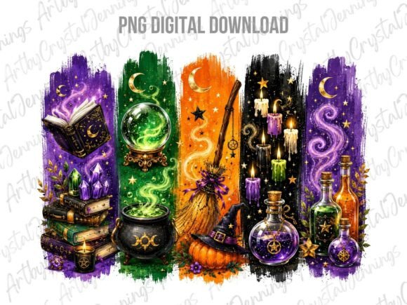 Download Halloween Holiday Witch Brushstroke PNG - Halloween Collection
